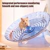 Quiet Hamster Running Wheel Flying Saucer Hamster Wheel with Hideout 2-in-1 Stable Safe Hamster Exercise Wheel for Gerbils Chinchillas Small Pets