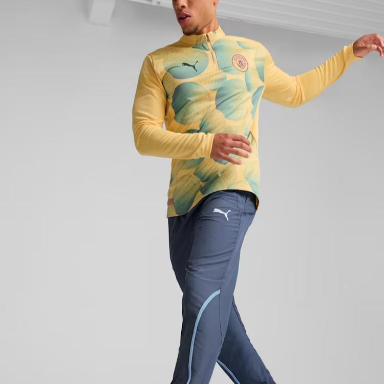 Puma Manchester City Drycell Gradient Design Casual Comfortable Long Sleeve T-Shirt Men Tops Linen 777579-30