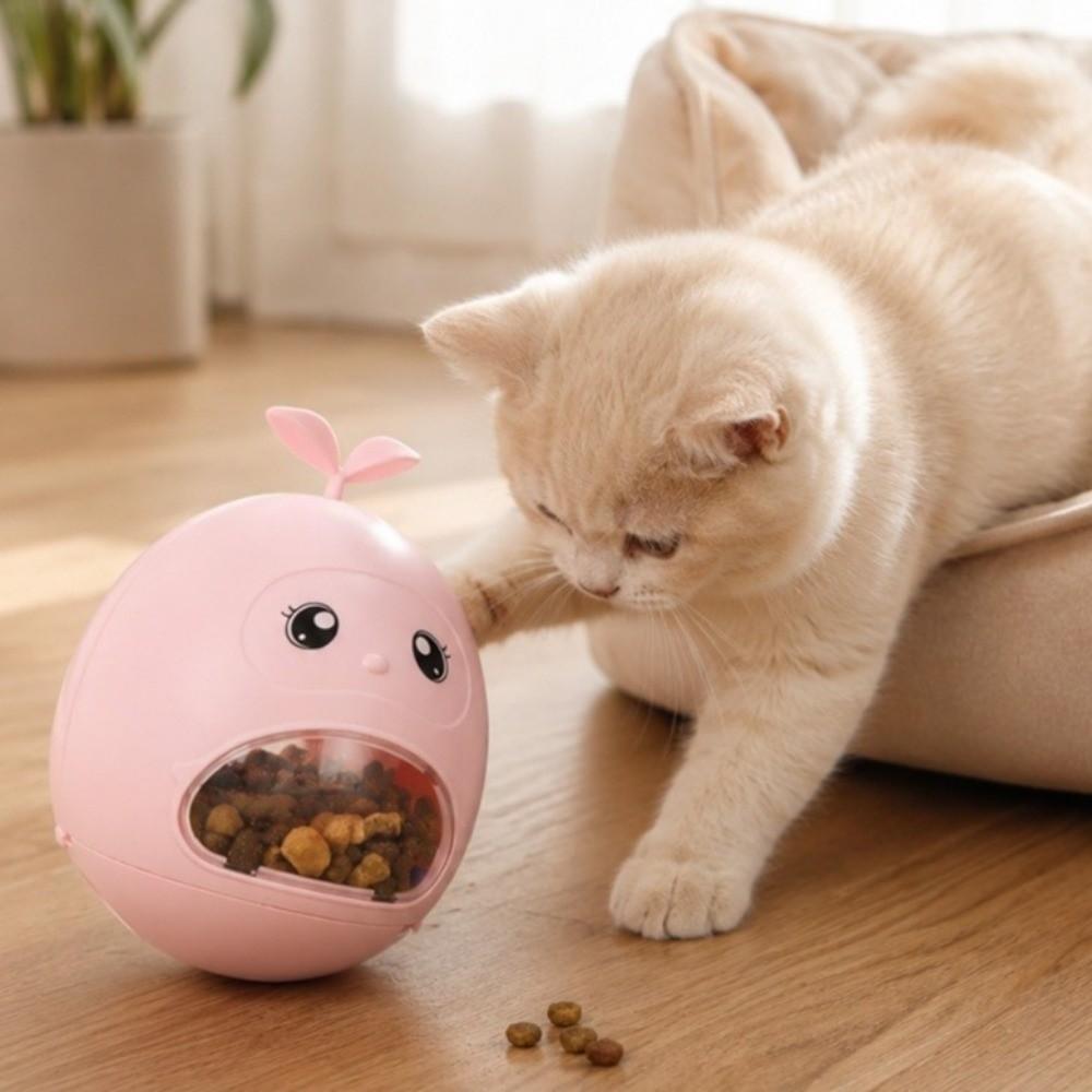 Stimulationsspielzeug Haustier-Leckerli-Spender Cartoon-Katzenfutterspender Katzen-Futterspender Fütterungszeit