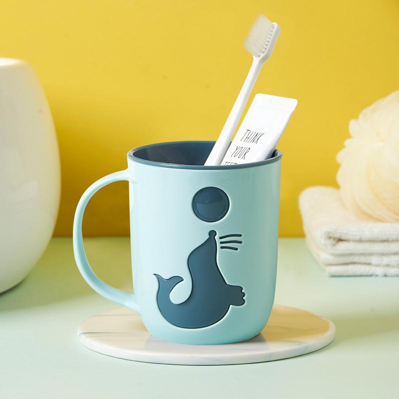 Dolphin Mouthwash Cup Simple Household Brushing Cup Couple Dormitory Toothbrush Cup Water Cup Toiletry Cup