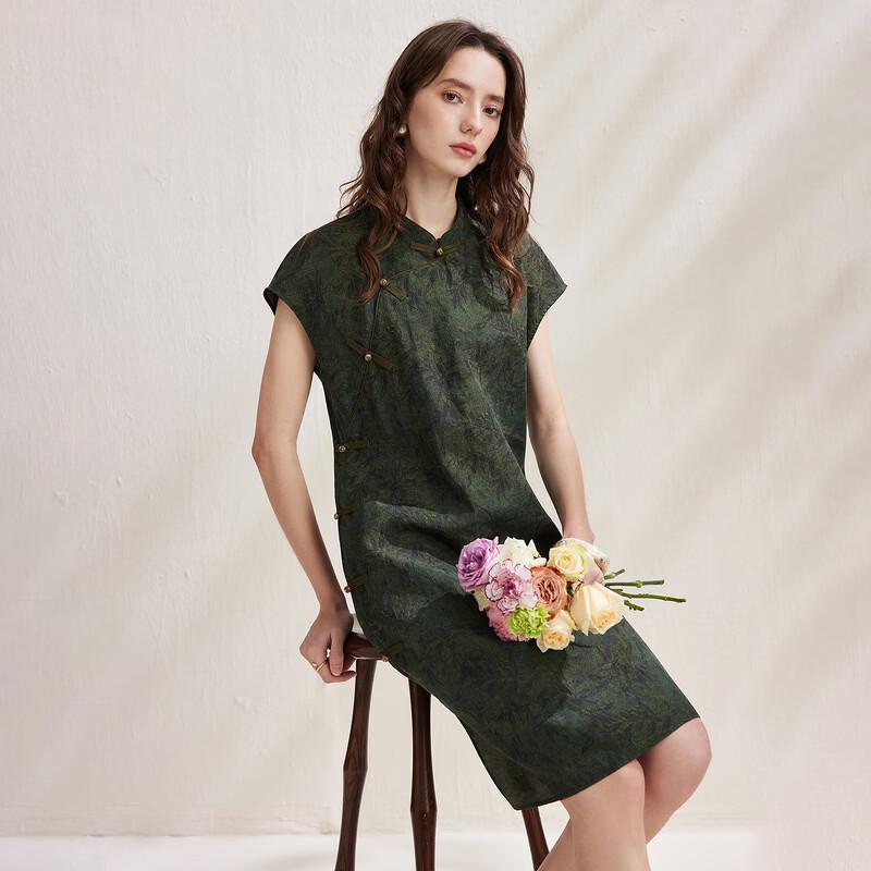 Zhao Jun New Chinese Style Mulberry Silk Printed Dress