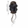 Elegant Synthetic Hair Bun Headband Scrunchie Flower Bun Head Wig  Daily Use