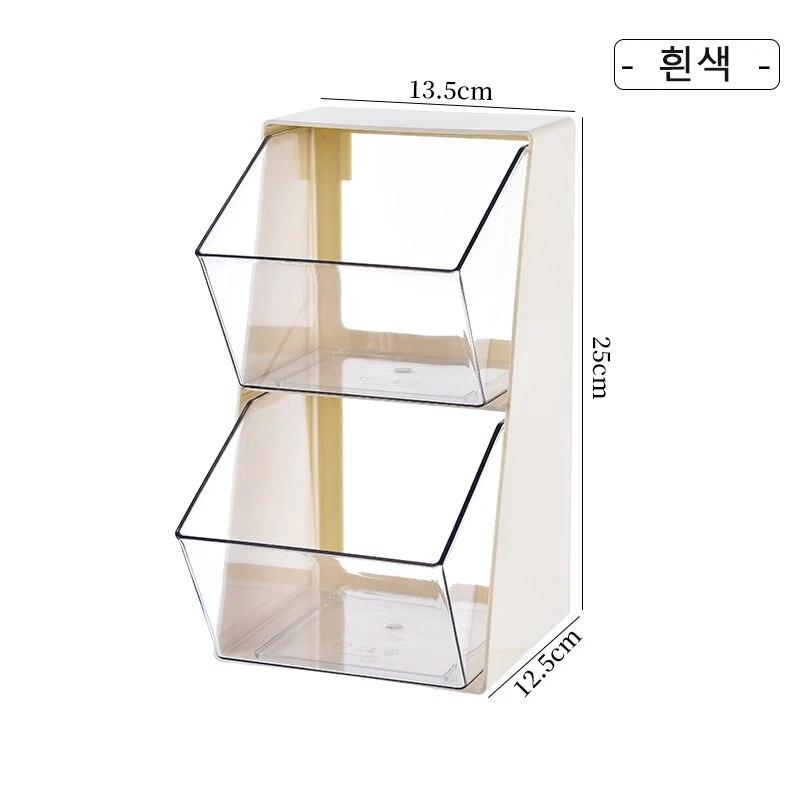 Coffee Tea Bag Storage Box, Office Acrylic Desktop Storage Box, Storage Shelf
