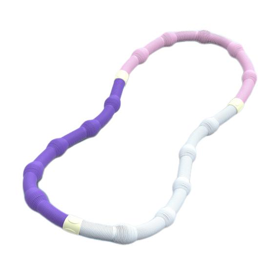 Weighted Soft Spring Hoop Waist-Friendly Foldable Fitness Hoop Portable Home Gym Men Women Adults