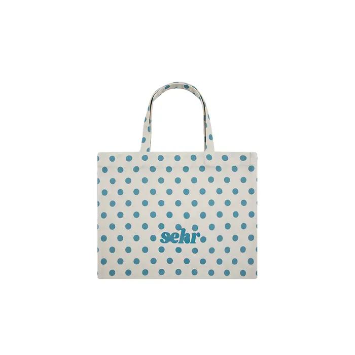 Dot Mini Tote Bag (Blue)