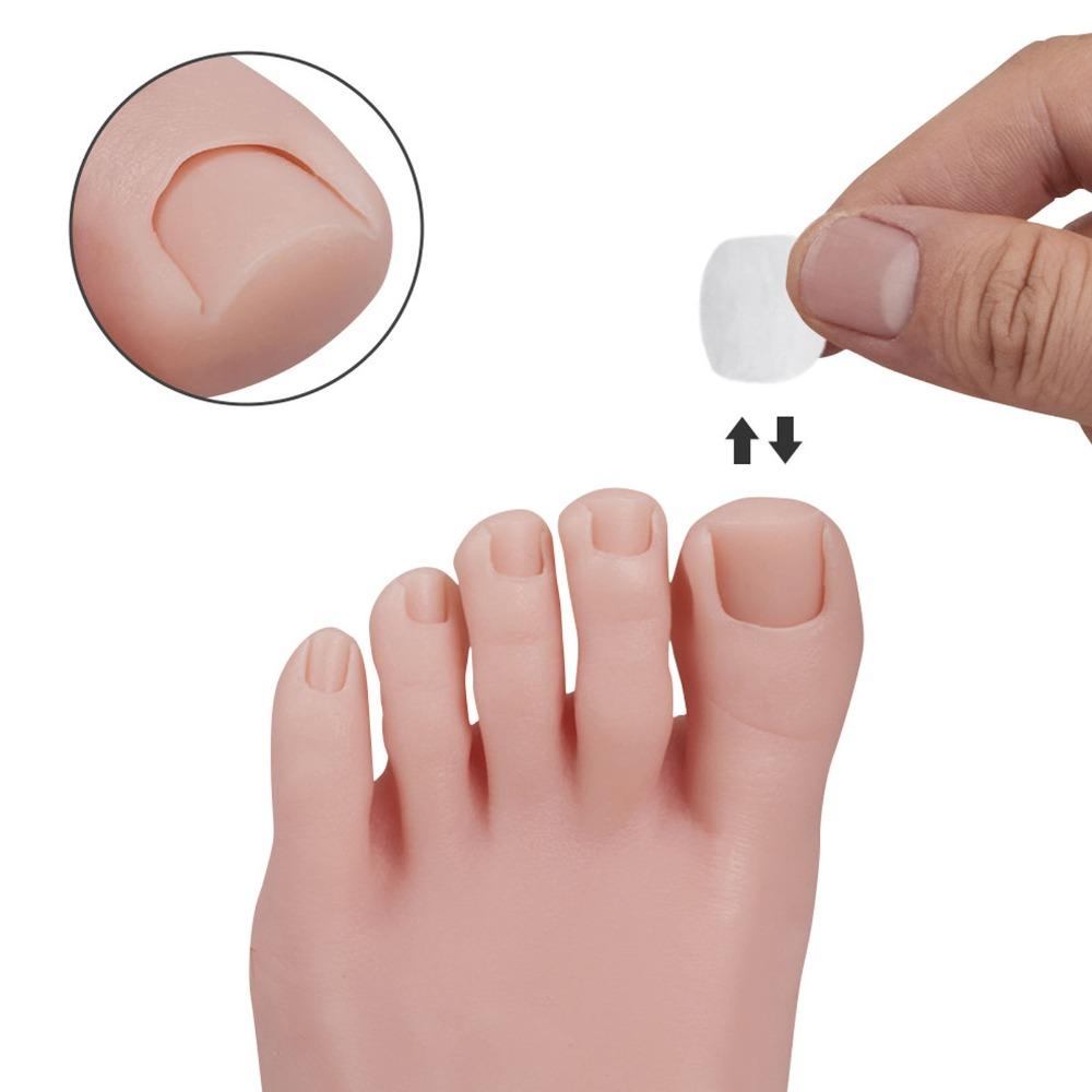 Dunkle Haut Nagelkunst Trainingsfuß Links/Rechts Halber Fuß Mannequin Für Pediküre Übung