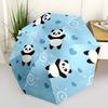 1pc Panda, Heart Automatic Open/Close Umbrella, Compact Travel Umbrella, 8-Rib Sturdy Frame - Ideal Gift for Friends Yy251118072