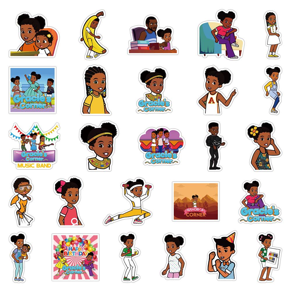 Gracie's Corner Vinyl Stickers for Scrapbook Cup Notebook Bike Skateboard Guitar