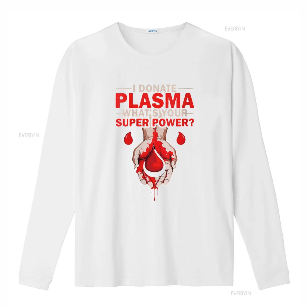 Womens Donation Awareness I Donate Plasma Transfusion Blood Donor Round Neck T Shirt Vintage Washed Graphic Soft Casual