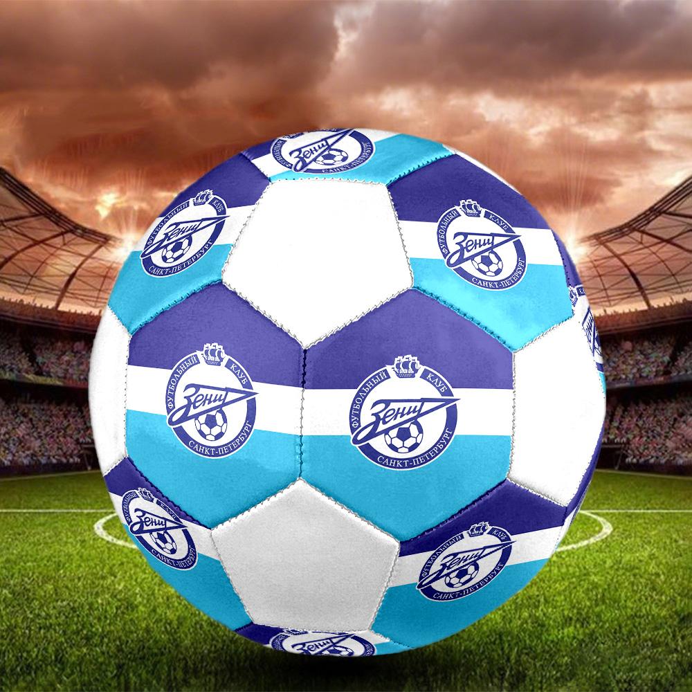 Zenit Saint Petersburg Indoor Soccer Ball Colorful All Ages Size 5 Machine Stitched PVC Competition Ready Durable High-Bounce