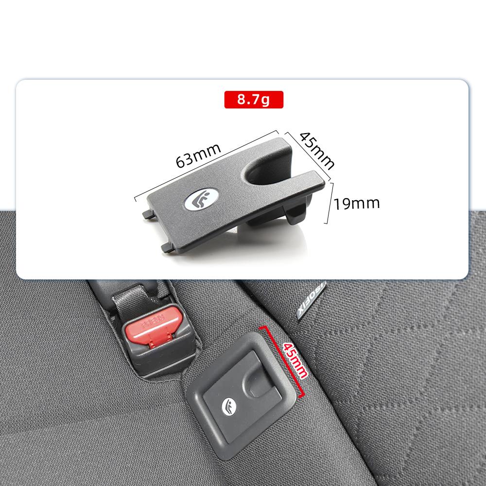 1 Piece Car Rear Child Seat Anchor Slot Trim Cover Button Black Gray Isofix Cover For Toyota Corolla Cross Frontlander