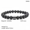 Black Stone Tiger Eye Magnetic Bead Bracelet
