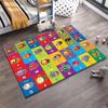 Colorful Alphabet Animals Rug Design Non-slip rug suitable for living room and bedroom sofas.