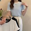 2026 New Summer Harajuku T-shirts Solid Sweet Women Casual T-Shirt Korean Short Sleeve Loose T Shirt Female White Tops Y2k Streetwear
