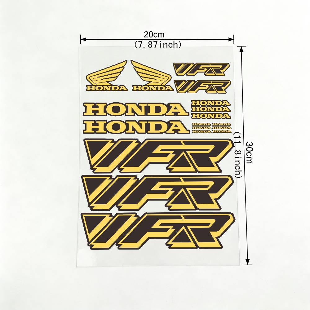 For HONDA VFR 18 colors Reflective motorcycle stickers, 3M safety warning at night in the dark scooter helmets