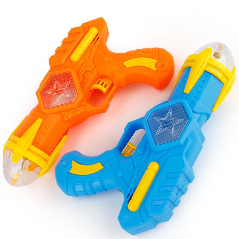 Light-Up Rotating Toy Gun with Music and Projected Images, MP7 Model