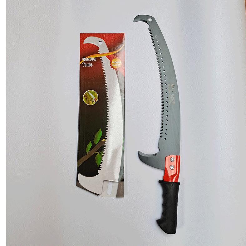 Telescopic Pruning Saw with Double Hook - High-Altitude Hand Saw with Three-Sided Grinding for Gardening