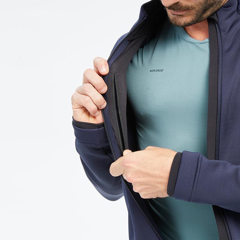 DECATHLON MH520 Outdoor Hiking Fleece Breathable Thermal Jackets & Coats Men's Dark Blue