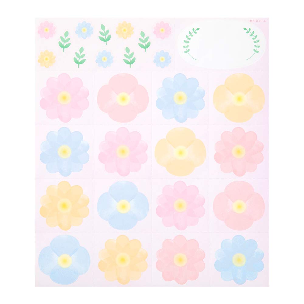 DESIGNPHIL MIDORI Colored Paper with Floral 33244006 Stickers, Pattern,