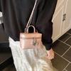 New Fashion Chain Portable Box Bag Women's Messenger Bag Solid Color Shoulder Bag