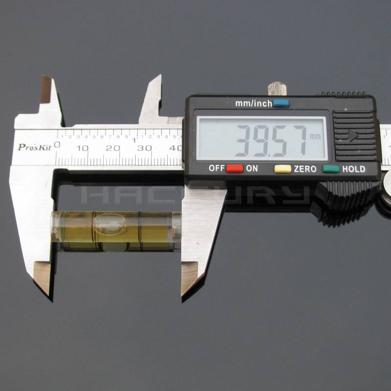 9.5*40mm Plast Rörformigt Libell Gult Blått Grönt Rött Färg Vattenpass För Po Ram Hushålls DIY