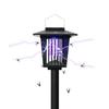 Lampe insecticide maclean solar led uv - piège à moustiques - 2w - noir