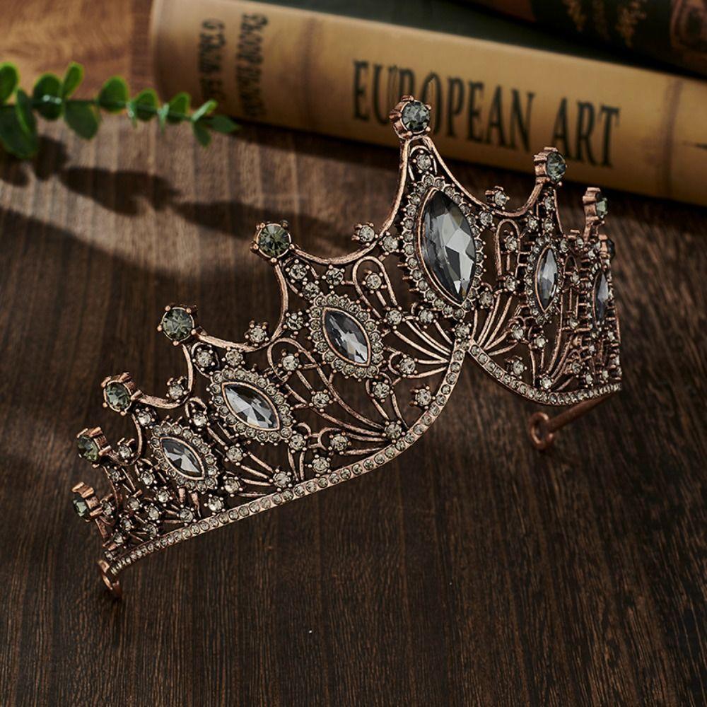 Cosplay Queen Crown Alloy Wedding Tiara Fashion Bridal Crown  Bride