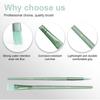 Paint Brushes Set Green, Nylon Hair for Acrylic Watercolor Oil Painting, Detailing Art Supplies for Canvas Rock Face