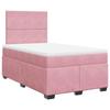 Maison Exclusive - Sommier à lattes de lit avec matelas Rose 120x200 cm Velours