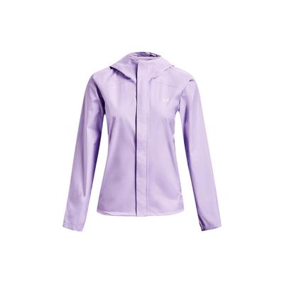 Solid Color Logo Print Zip-Up Hooded Jacket Women Outerwear Nebula-Purple 1374645-515