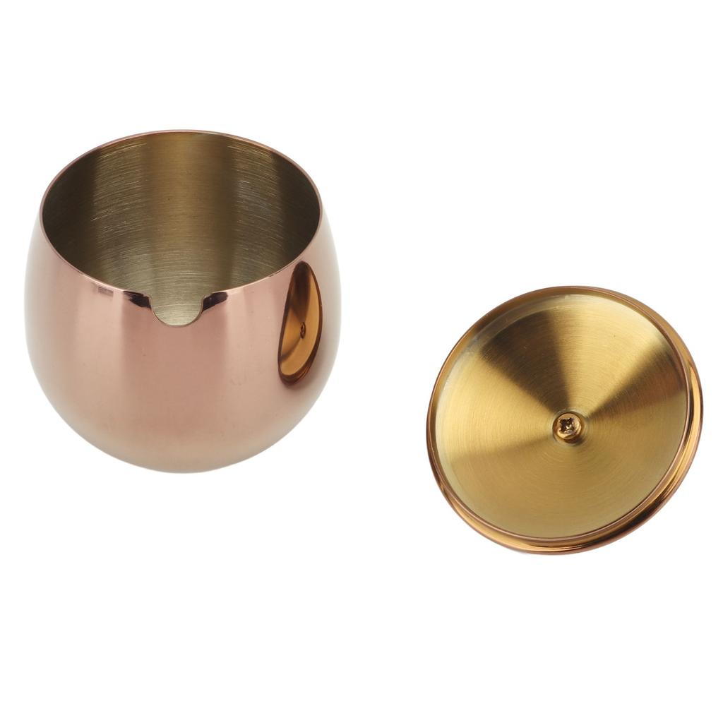Large Stainless Steel Sugar Bowl Spice Jar With Lid Storage For Salt Candy Coffee Dishwasher Safe