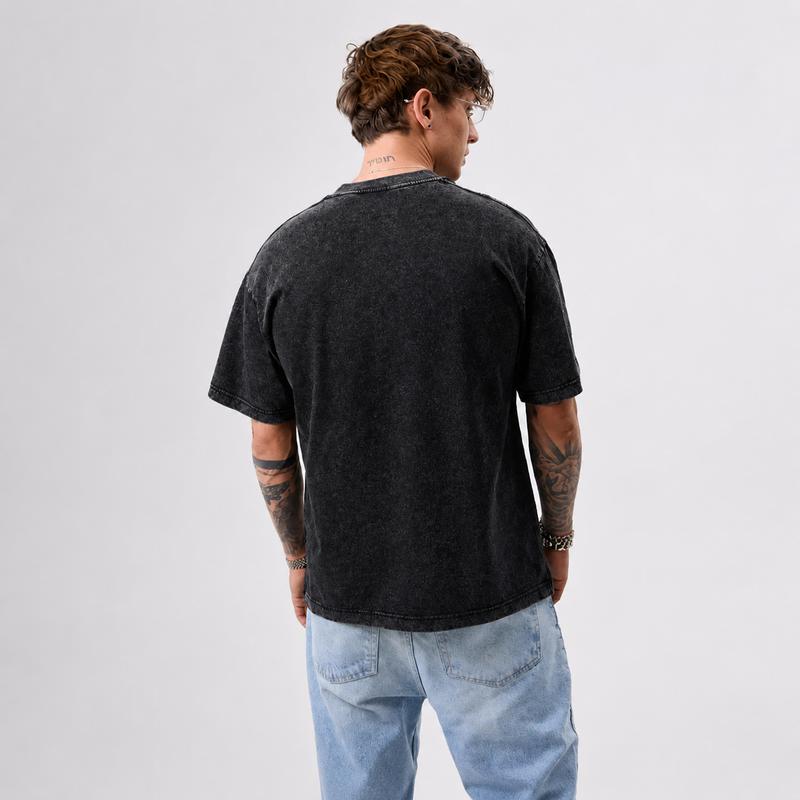 Black Source Anime Pain Men's Cotton T-Shirt