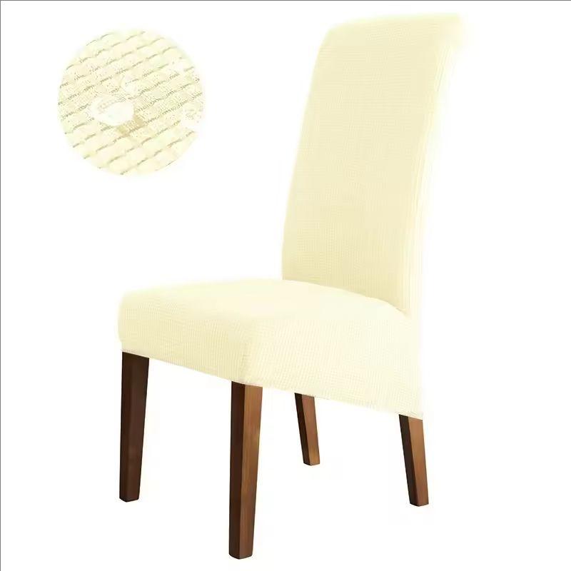 Water Repellent High Back Chair Cover Jacquard Stretch Xl Size Chair Covers For Dining Room Anti-Dirty Easy Care Seat Protectors