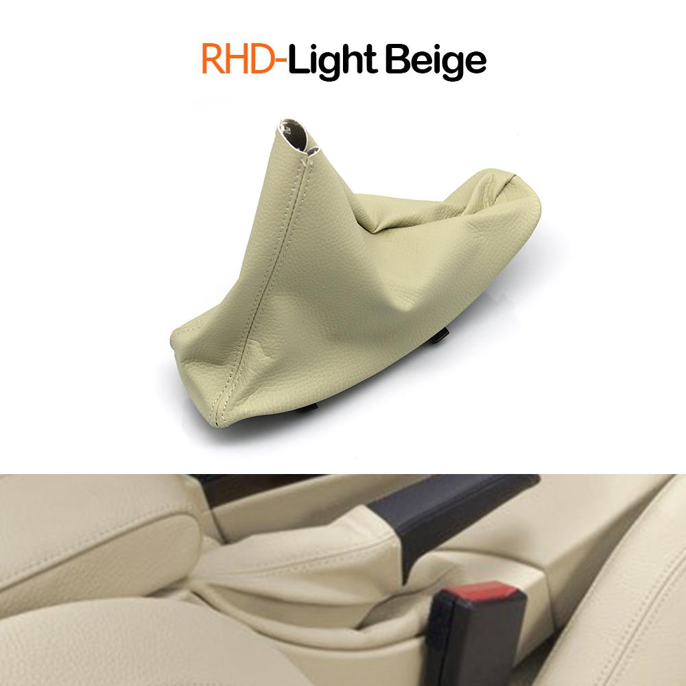 Car Handbrake Brake Handle Leather Lever Gear Frame Cover For BMW 3 Series E90 E91 E92 E93 2005-2011 34427900777 34427155624