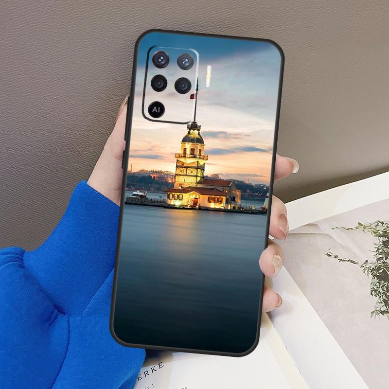 Turkey Istanbul Scenery Building Case For Oppo A77 A57 A17 A60 A80 A40 A74 A54 A94 A78 A98 A18 A38 A58 A96 A76 A16 A15 A5 Pro