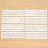 Multi functional Drawing Stencils Straight & Wavy Lines Rulers Hollow Out Design PP Templates Reusable for Children