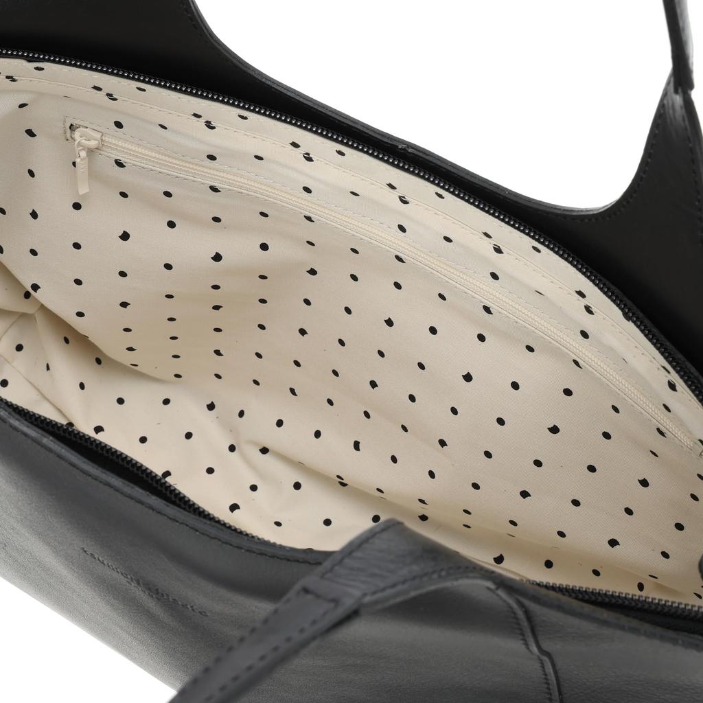 Tsumori Chisato Dumpty Tote Bag in Black Leather