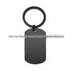 Men's Stainless Steel Engraved Hip Hop Military Dog Tag Pendant Necklace