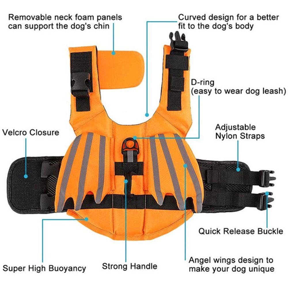 For Boating Go To Beach With Handle Dog Flotation Swimsuit Dog Life Jacket Dog Water Vest Dog Vest