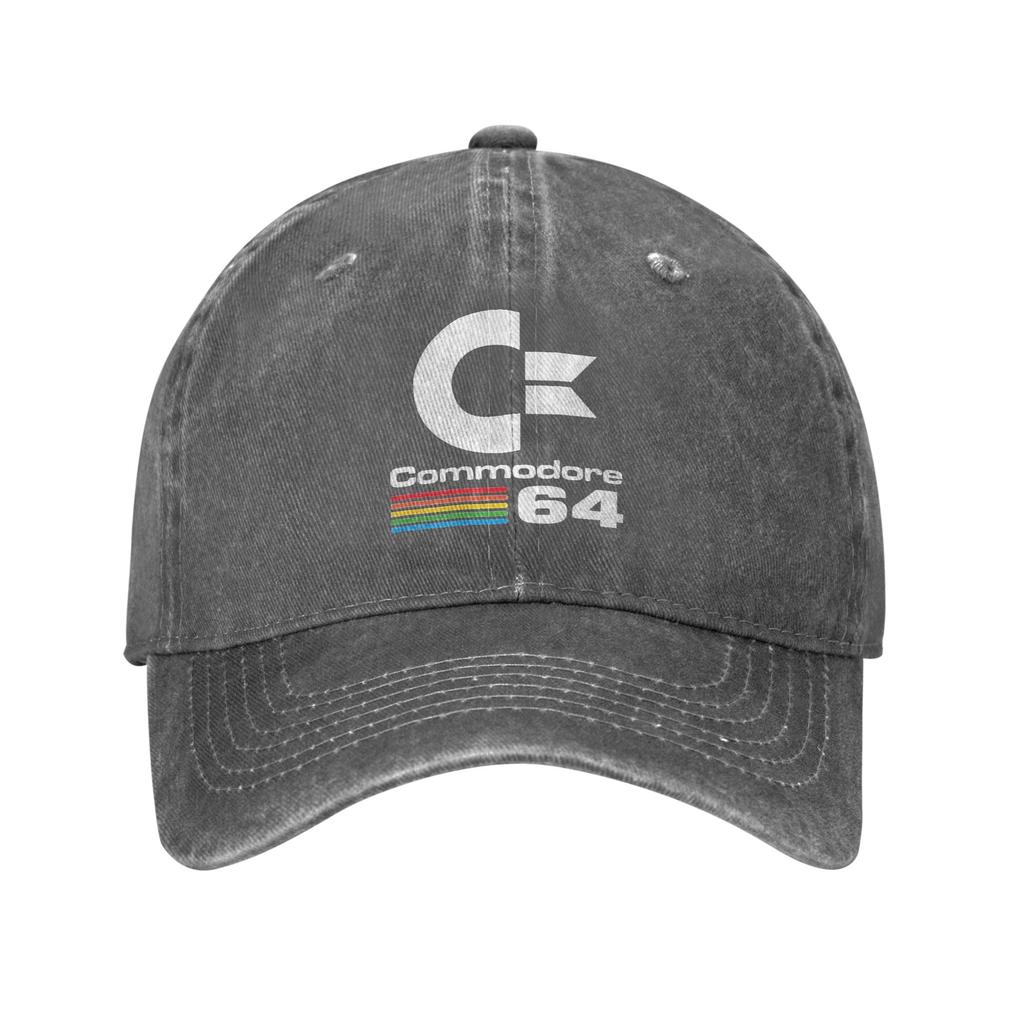Commodore 64 Denim Fabric Cap Casual Baseball Caps Adjustable Hat Summer Unisex Baseball Hats