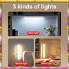 Aug. Cabinet Light Adhesive Reading Lamp 2Set Rechargeable Wireless LED Touch-Sensitive Lamp With Remote Control