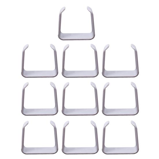 

10Pcs Washing Machine Drain Hose Holder Universal No Drill Self-adhesive Washer Water Pipe Fixing Clamp Fasteners Mount 10pcs