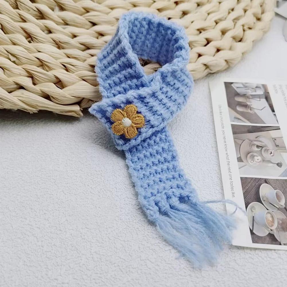 Dollhouse Miniature Knitting Scarf Ornament DIY Dolls Clothing Accessories Dress Up for Birthday Gift