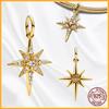 Authentic Fine Elegant Copper Dangle Charm Love Heart Sun and Moon Fits Genuine Bracelets Bead Pendants Jewellery