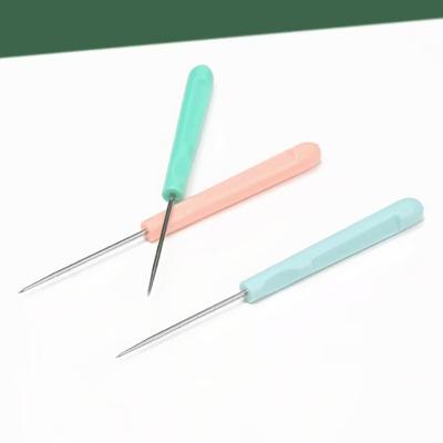 Hand Sewing Awl With Plastic Handle Hole‑Punching Tool For Fabric Canvas Paper DIY Handmade Repair Sewing Supplies