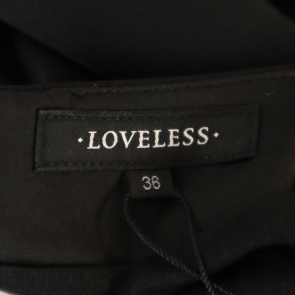 unused LOVELESS Sanyo Shokai No sleeve Cut Setup 36 black skirt Women Used