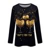 Women's And Winter Round Neck Long Sleeve T-Shirt Printed Top