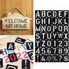 42 pezzi/set Stencil Alfabeto per Artigianato Fai-da-te, Stencil Alfabeto per Goffratura Riutilizzabile, Numeri e Simboli di Lettere Materiale Scolastico