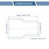 X AUTOHAUX Blue Length 3.9 Inches (100 Mm), Inner Diameter 2.0 - 1.8 Inches