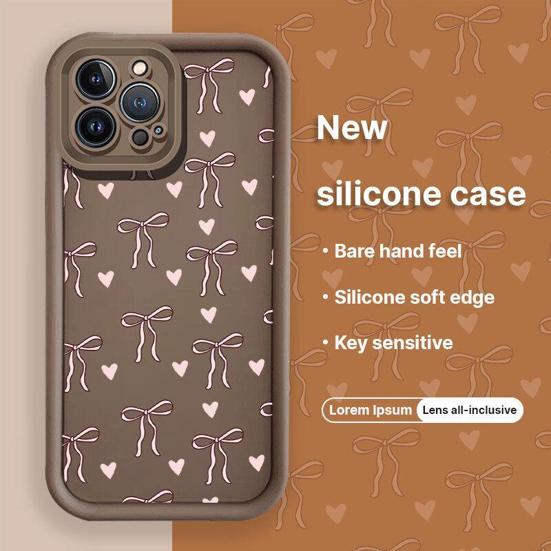 Phone Case For Infinix GT 30 20 Pro Note 50 40 40S 30Pro Plus Smart 10 8 9 Hot 60 50PRO Silicone Love Bowknot Cover